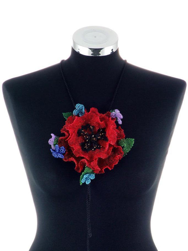 Colier margele lucrat manual  Liza Panait Liza Panait Online Boutique